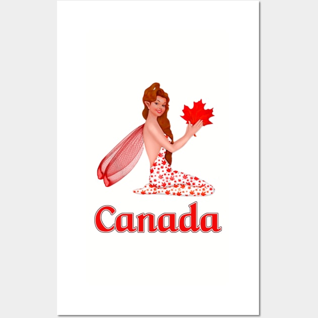 Canadian Pixie Wall Art by SpiceTree